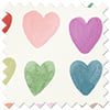 Wee Blue Bell Love Hearts, Multi - Twist&Fit Roller Blind